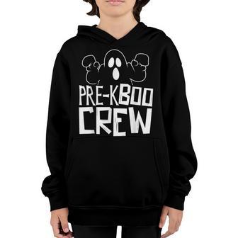 Pre-K Boo Crew Vintage Funny Halloween Costume Boys Girl Kid Youth Hoodie - Thegiftio UK