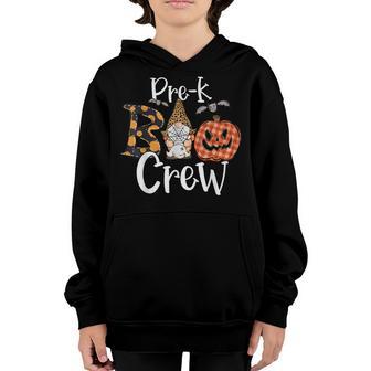 Pre-K Boo Crew Vintage Funny Halloween Costume Boys Girl Kid Youth Hoodie - Thegiftio UK