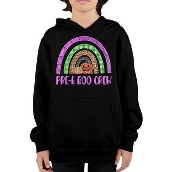 Pre-K Boo Crew Vintage Funny Halloween Costume Boys Girl Kid Youth Hoodie - Thegiftio UK
