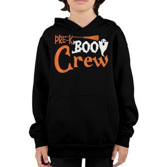 Pre-K Boo Crew Vintage Funny Halloween Costume Boys Girl Kid Youth Hoodie - Thegiftio UK