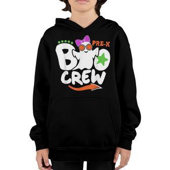 Pre-K Boo Crew Vintage Funny Halloween Costume Boys Girl Kid Youth Hoodie - Thegiftio UK
