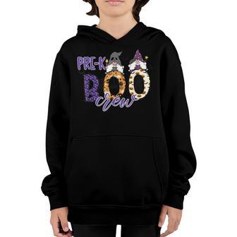 Pre-K Boo Crew Vintage Funny Halloween Costume Boys Girl Kid Youth Hoodie - Thegiftio UK