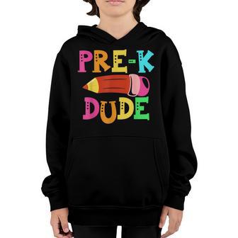 Pre-K Dude - Preschool Back To School First Day Youth Hoodie - Thegiftio UK