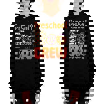 Pre-K Preschool Teacher Student Halloween Preschool Boo Crew Youth Hoodie - Thegiftio