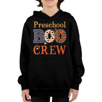 Preschool Boo Crew Pre-K Preschool Spooky Halloween Teacher Youth Hoodie - Thegiftio UK