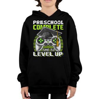 Preschool Graduation Level Complete Gamer Last Day Of School Youth Hoodie - Thegiftio UK