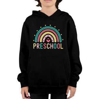 Preschool Rainbow Girls Boys Teachers Kids Team Pre K Squad Graphic Design Printed Casual Daily Basic Youth Hoodie - Thegiftio UK
