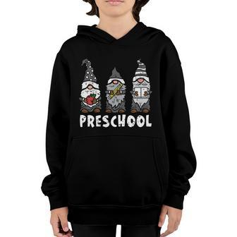 Preschool Teacher Student Three Gnomes First Day Of School Gift Youth Hoodie - Monsterry AU