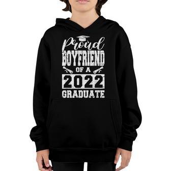 Proud Boyfriend Of A 2022 Graduate Senior 22 Class Of 2022 Youth Hoodie - Thegiftio UK