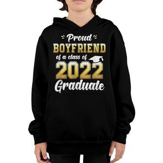 Proud Boyfriend Of A Class Of 2022 Graduate School Senior Youth Hoodie - Thegiftio UK