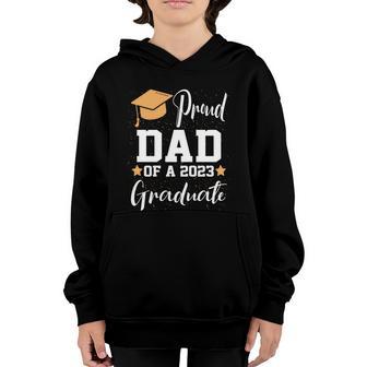 Proud Dad Of A Class Of 2023 Graduate Funny Graduation Mom Gift Graphic Design Printed Casual Daily Basic Youth Hoodie - Thegiftio UK