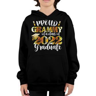 Proud Floral Grammy Of A Class Of 2022 Graduate Graduation Youth Hoodie - Thegiftio UK