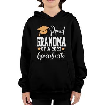 Proud Grandma Of A Class Of 2023 Graduate Funny Graduation Gift Graphic Design Printed Casual Daily Basic V2 Youth Hoodie - Thegiftio UK