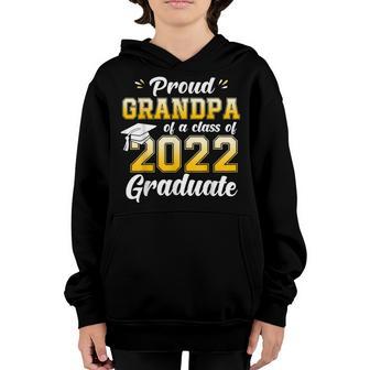 Proud Grandpa Of A Class Of 2022 Graduate - Graduation 2022 Youth Hoodie - Thegiftio UK