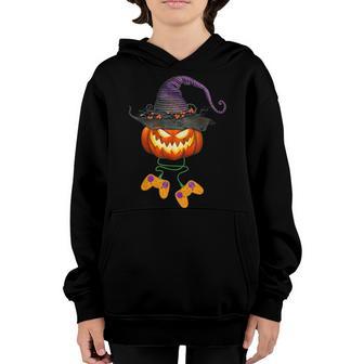 Pumpkin Video Game Controller Gamer Halloween Boys Girls Men V3 Youth Hoodie - Thegiftio UK