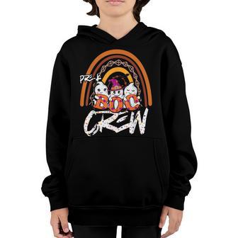 Rainbow Halloween Costume Pre-K Boo Crew Pre-K Boys Girls Youth Hoodie - Thegiftio UK