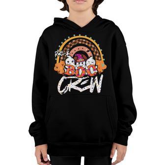 Rainbow Halloween Costume Pre-K Boo Crew Pre-K Boys Girls Youth Hoodie - Thegiftio UK