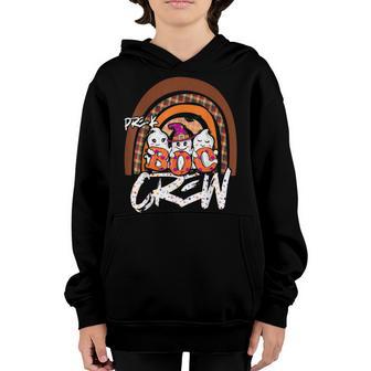 Rainbow Halloween Costume Pre-K Boo Crew Pre-K Boys Girls Youth Hoodie - Thegiftio UK
