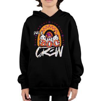 Rainbow Halloween Costume Pre-K Boo Crew Pre-K Boys Girls Youth Hoodie - Thegiftio UK