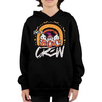 Rainbow Halloween Costume Pre-K Boo Crew Pre-K Boys Girls Youth Hoodie - Thegiftio UK