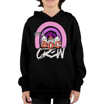Rainbow Halloween Costume Pre-K Boo Crew Pre-K Boys Girls Youth Hoodie - Thegiftio UK