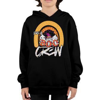 Rainbow Halloween Costume Pre-K Boo Crew Pre-K Boys Girls Youth Hoodie - Thegiftio UK