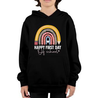 Rainbow Kindergarten Preschool Prek Back To School Youth Hoodie - Thegiftio UK