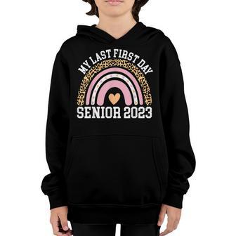 Rainbow Senior Graduation 2023 Or Last First Day Of School Youth Hoodie - Thegiftio UK