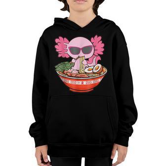 Ramen Axolotl Kawaii Anime Japanese Food Gift Girls Nager V2 Youth Hoodie - Thegiftio UK
