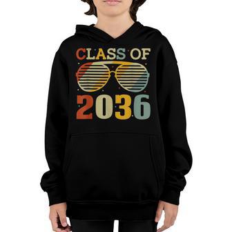 Retro Class Of 2036 Graduate Graduation 2036 Youth Hoodie - Thegiftio UK
