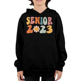 Retro Senior 2023 Back To School Class Of 2023 Graduation V2 Youth Hoodie - Thegiftio UK