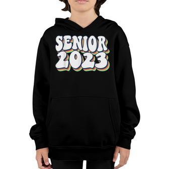 Retro Senior 2023 Back To School Class Of 2023 Graduation Youth Hoodie - Thegiftio UK