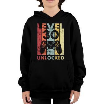 Retro Vintage 30Th Birthday 30 Years Old For Men Women Boys Girls Game Lover Youth Hoodie - Thegiftio UK