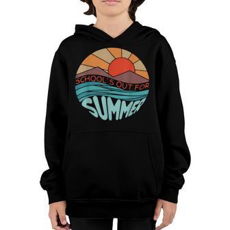 Retro Vintage Style Summer Dress Schools Out For Summer Youth Hoodie - Thegiftio UK