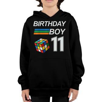 Rubix Cube Speed Cubing Birthday Boy 11 Years Old Boys Kid Youth Hoodie - Thegiftio UK