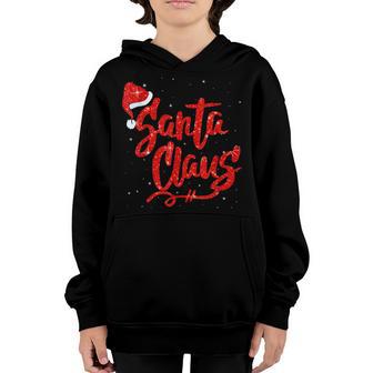 Santa Claus Christmas Pajama Matching Family Gifts Ns Kid Youth Hoodie - Thegiftio UK