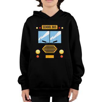 School Bus Costume Cool Easy Vehicle Halloween Graphic Design Printed Casual Daily Basic Youth Hoodie - Thegiftio UK