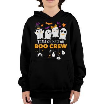 School Counselor Boo Crew Halloween Ghost Witch Costume Youth Hoodie - Thegiftio UK