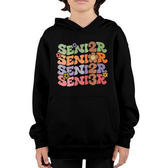 Senior 2023 Back To School Flower Graduation Youth Hoodie - Thegiftio UK