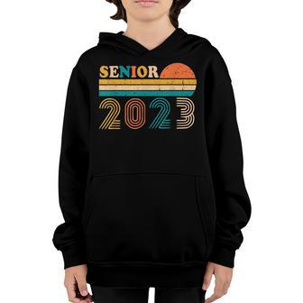 Senior 2023 Class Of 2023 Seniors Graduation 23 Retro Youth Hoodie - Thegiftio UK