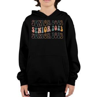 Senior 2023 Retro Class Of 2023 Seniors Graduation 23 Gifts V3 Youth Hoodie - Thegiftio UK