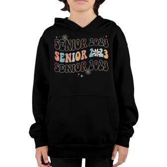 Senior 2023 Retro Class Of 2023 Seniors Graduation 23 V2 Youth Hoodie - Thegiftio UK