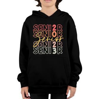 Senior 2023 Vintage Tee Class Of 2023 Back To School 2023 Gift Graphic Design Printed Casual Daily Basic Youth Hoodie - Thegiftio UK
