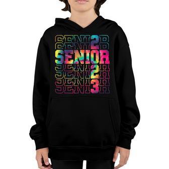 Senior Graduation Gift Men Girl Class Of 2023 Senior Tie Dye V2 Youth Hoodie - Thegiftio UK