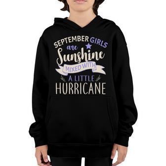 September Girls Are Sunshine Mixed With Hurricane Graphic Design Printed Casual Daily Basic Youth Hoodie - Thegiftio UK