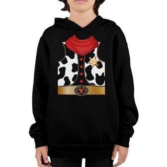 Sheriff Cowboy Costume Graphic Design Printed Casual Daily Basic Youth Hoodie - Thegiftio UK