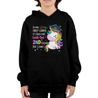 So Long 1St Grade Look Out 2Nd Grade Here I Come Graduation Gift Graphic Design Printed Casual Daily Basic Youth Hoodie - Thegiftio UK