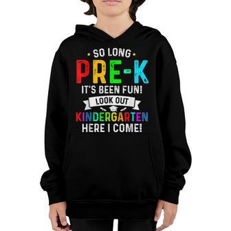 So Long Prek Look Out Kindergarten Here I Come Kids Youth Hoodie - Thegiftio UK