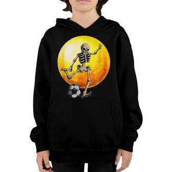 Soccer Skeleton Halloween Soccer Player Halloween Men Boys Youth Hoodie - Thegiftio UK