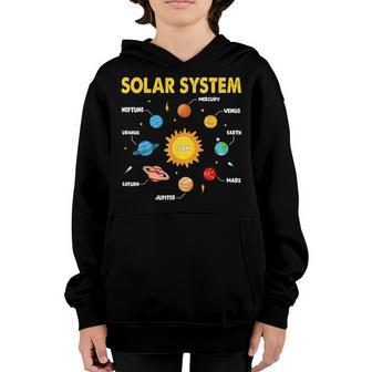 Solar System For Kids Planets Names Science Space Boys Girls Youth Hoodie - Thegiftio UK